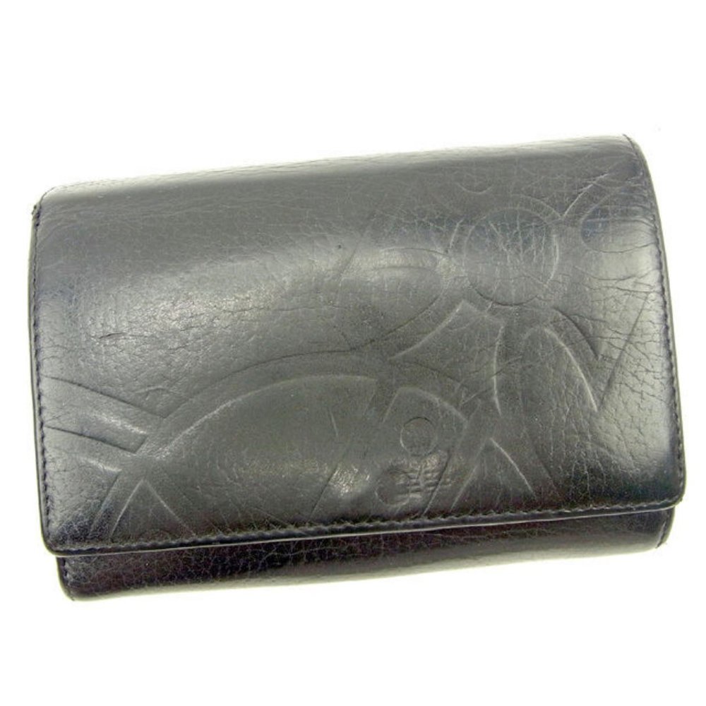 Authentic Vivienne Westwood Wallet Purse Orb Black For Woman